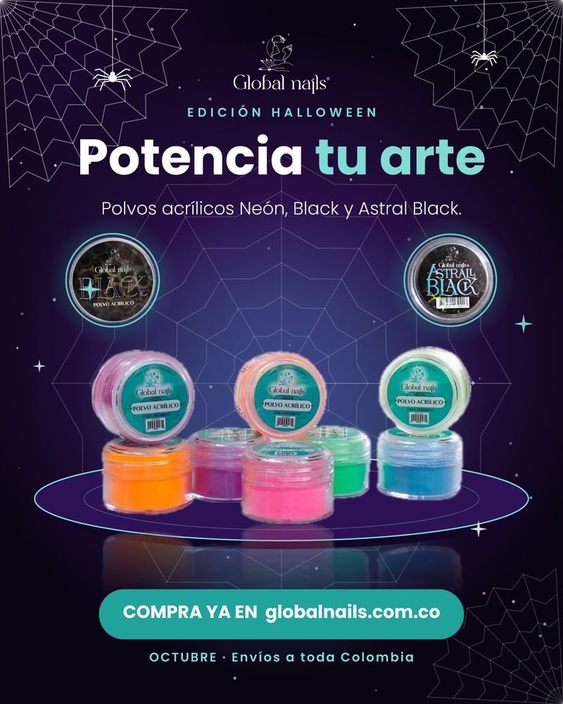 Pieza de campaña Halloween para Global Nails: potencia tu arte