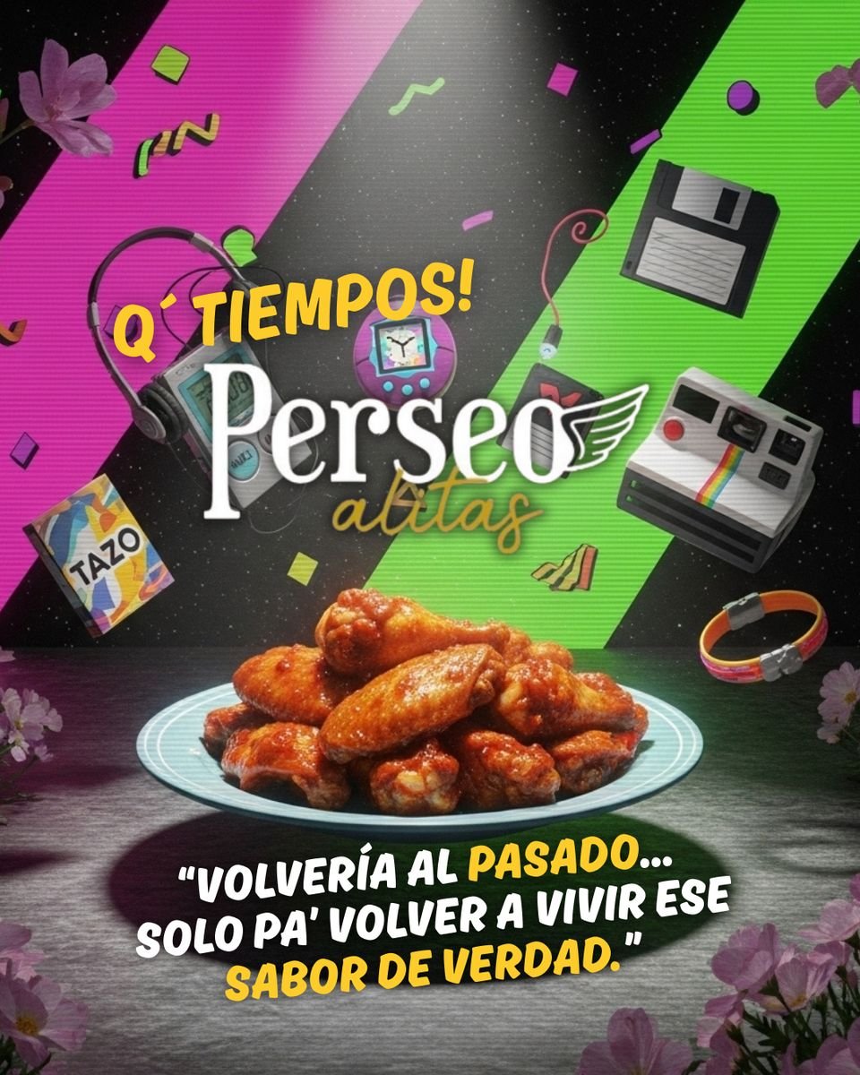 Pieza gráfica para Perseo Alitas: volvería al pasado